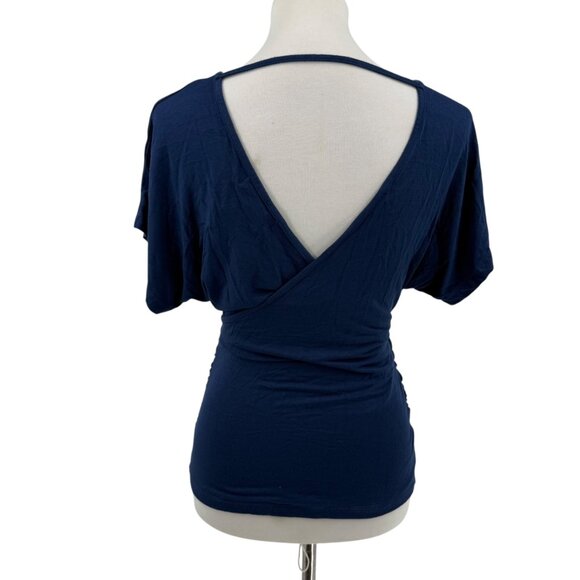 River & Sky Modal Tencel Chloe Top In Deep Blue, Size S - Picture 2 of 10
